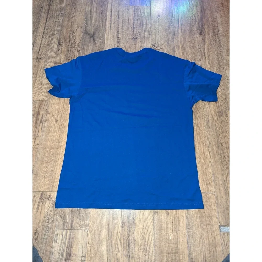 Nike NBA‎ Golden State Warriors Courtside Max90 Blue Tee FJ0371-495 Size Large